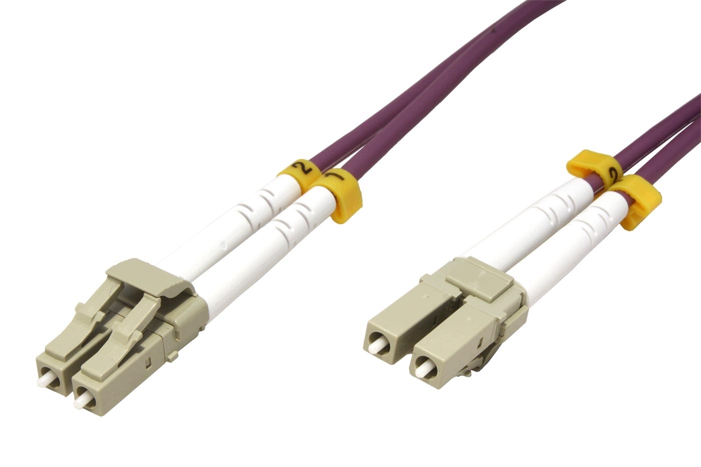 Inline Optický patchkabel LC-LC 50/125 (multi mode), duplex, OM4, Lsoh, 40m