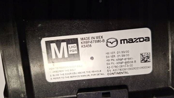 module control unit door right front MAZDA MX-30 MX30 KR9P-675M0-B