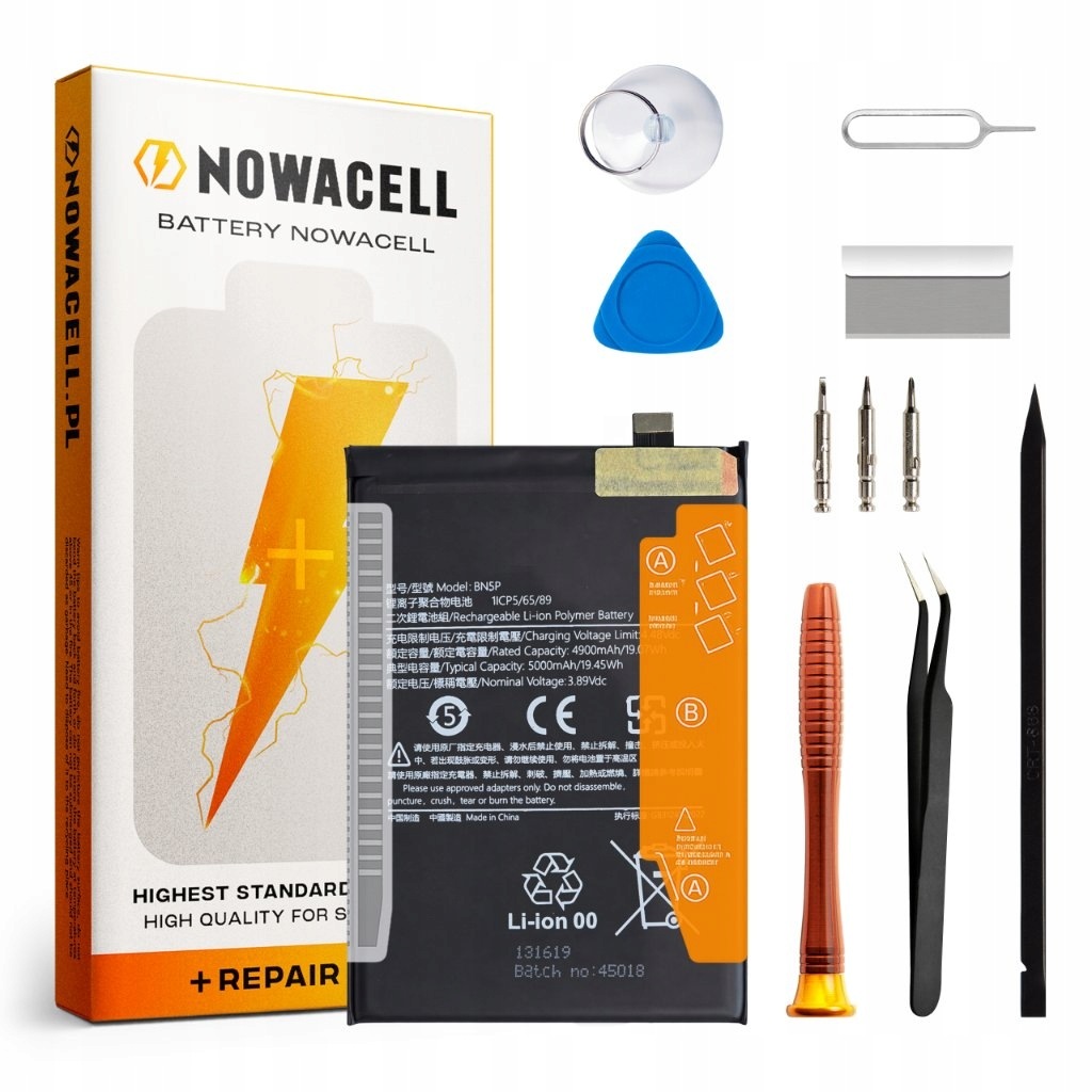 Zestaw Bateria BN5P do Xiaomi Redmi Note 13 4G Redmi Note 13 5G 5000 mAh