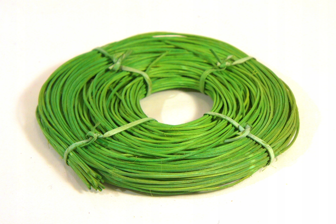 

Ratan rattan krążek 2mm 100g Ciemny Zielony