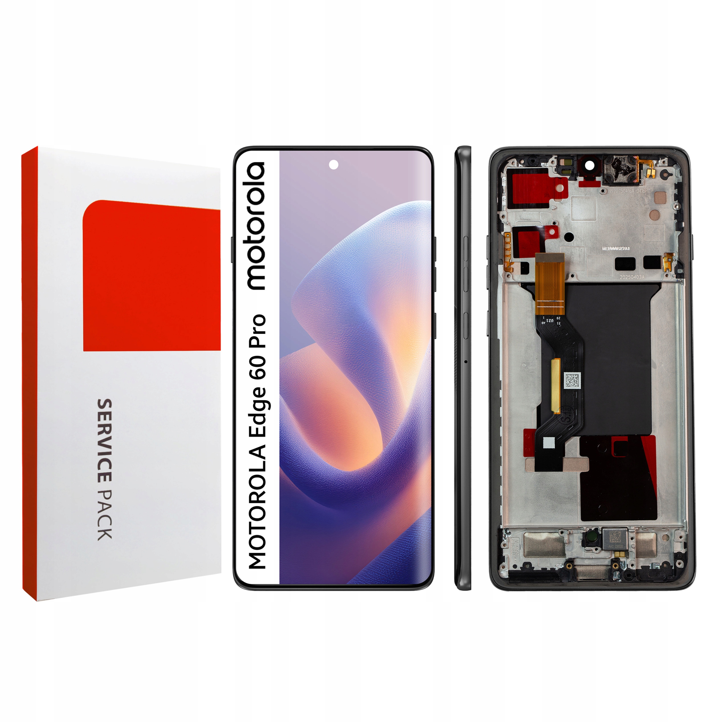 Displej s rámčekom pre Edge 60 Pro Originál Zila Display Panel LCD Shadow