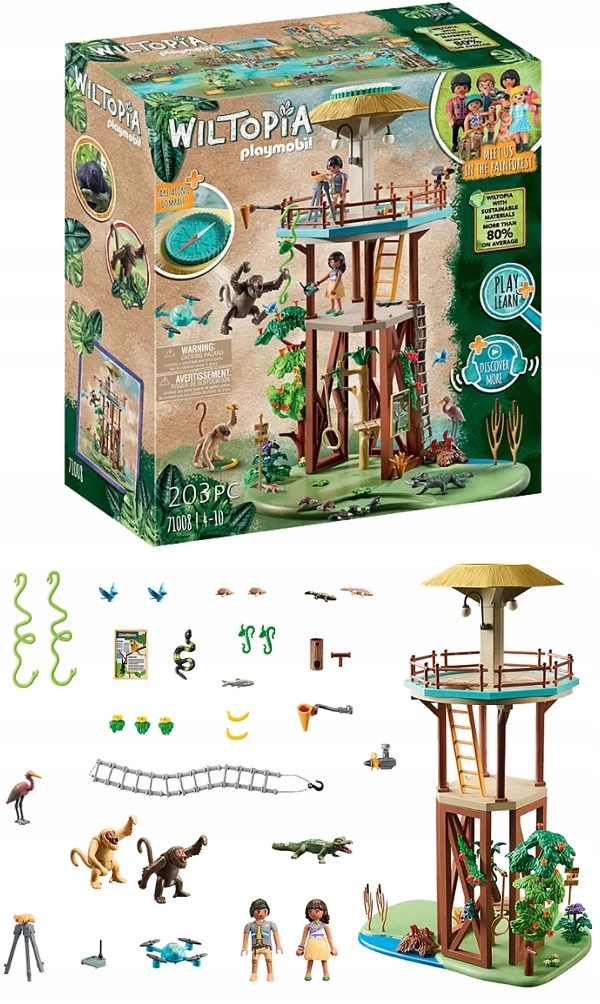 Playmobil Wiltopia Wieża badawcza z kompasem 71008