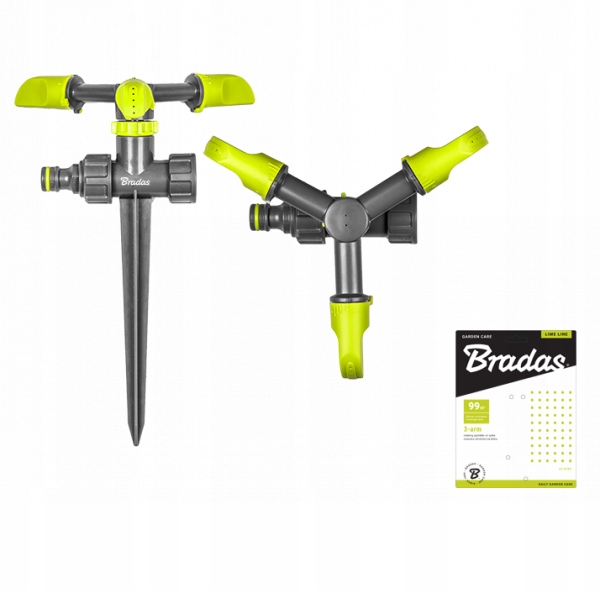 BRADAS LIME LINE Zraszacz obrotowy 3-ramienny