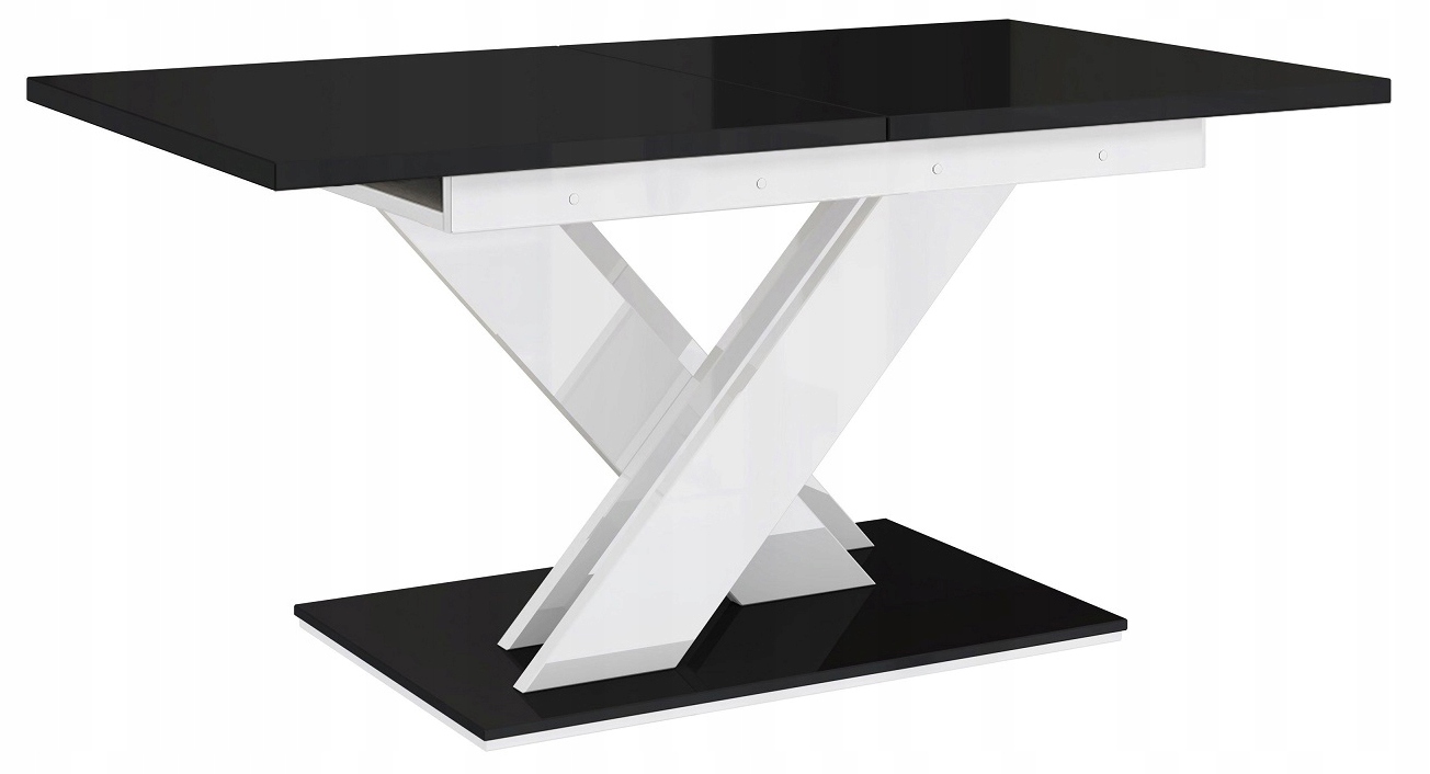 

Stół rozkładany 140-180 Czarny+Biały Połysk+GRATIS