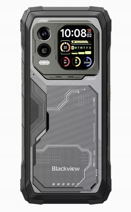 Blackview XPLORE 1 PRO Rugged Phone 5G 6.78 inch FHD 2.4k 2460x1080 120Hz + 2.01 inch 296x240 12/256Gb MT 7050 Octa-Core 2.4GHz 50MP Front 64+20MP Rear Cam Termal Imaging+Night Vision NFC 20000mAh MIL-STD-810H Android 15 Black — 9