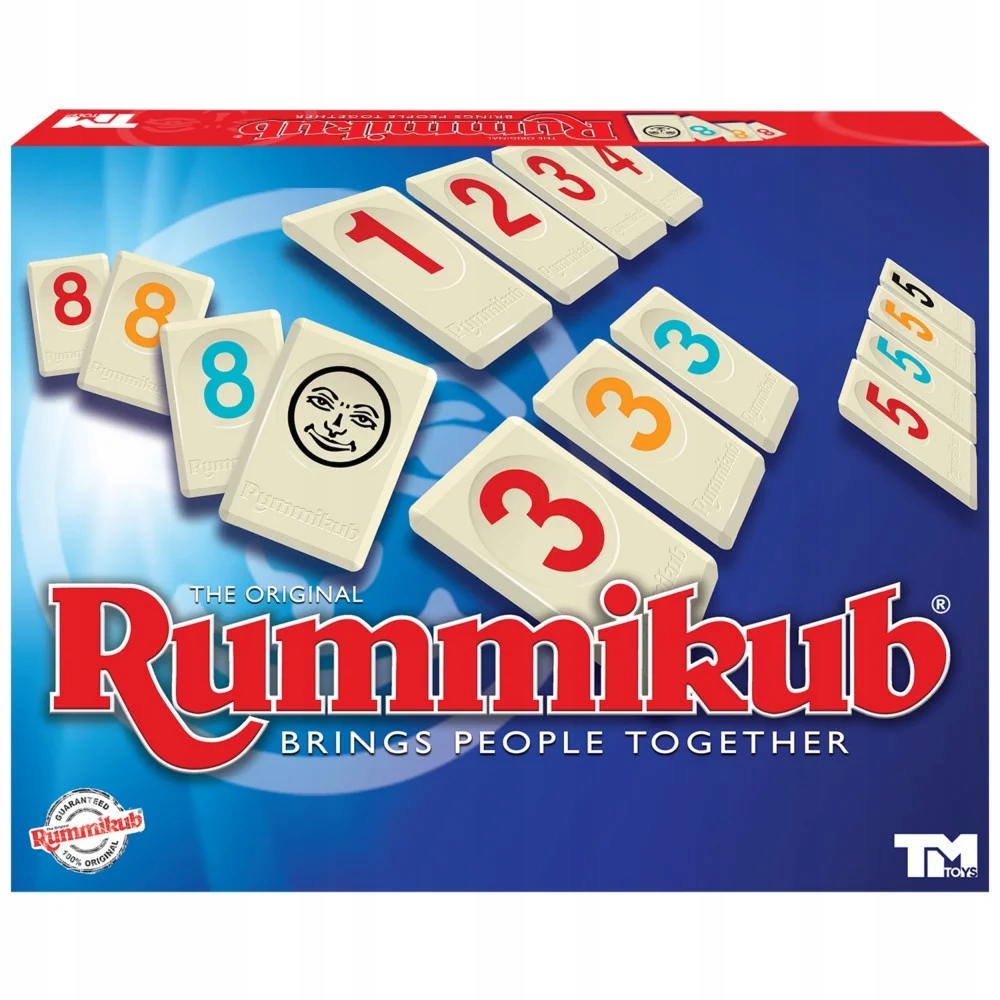 Rummikub Classic gra matematyczna logiczna wyższe Iq na liczenie TMToys