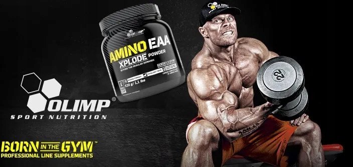 OLIMP Amino EAA Xplode aminokwasy 520g Ice Tea pea Marka Olimp