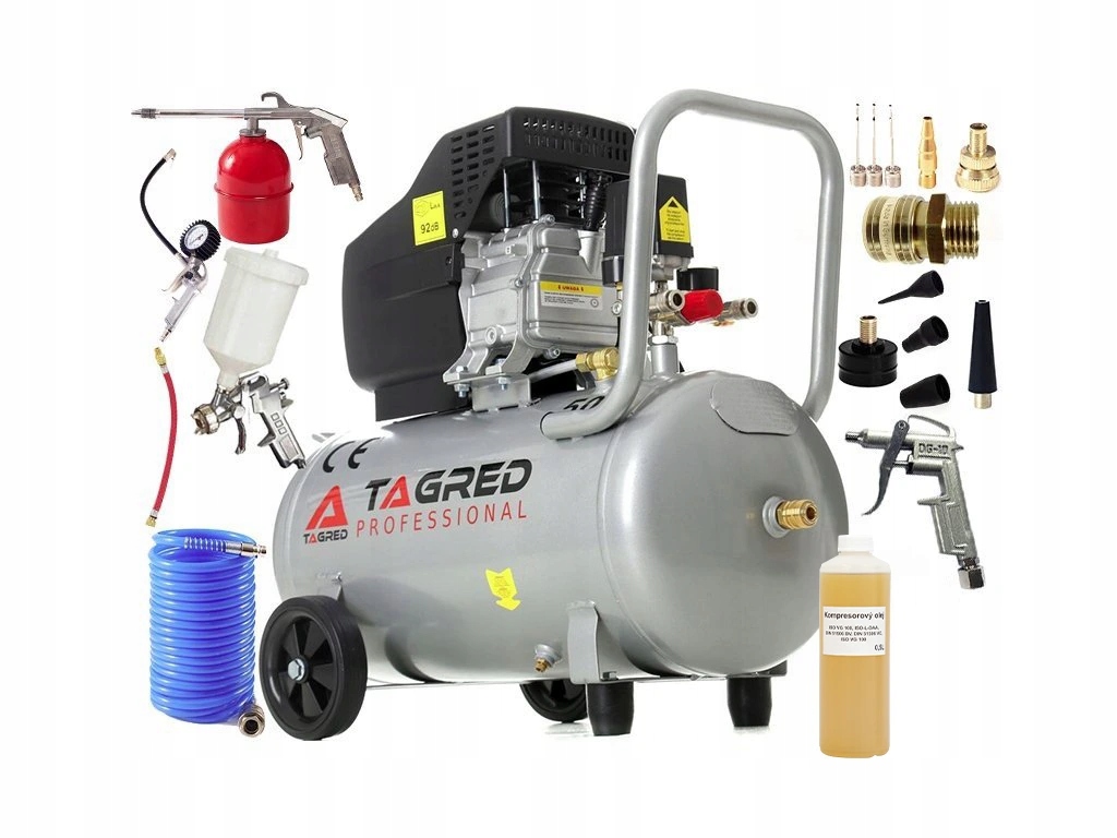 Akciová Set SETTA301NM, Olejový kompresor 50l, 230V s príslušenstvom 2800W