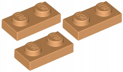 

Lego Płytka 1x2 Ciemno Cielista 3023/6218360 3szt