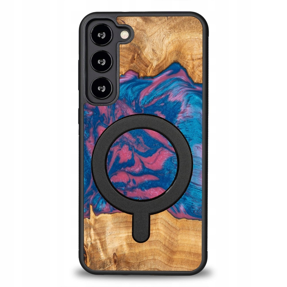 Pouzdro Bewood Unikátní pro Samsung Galaxy S23 Plus Neonové Vegas s MagSafe