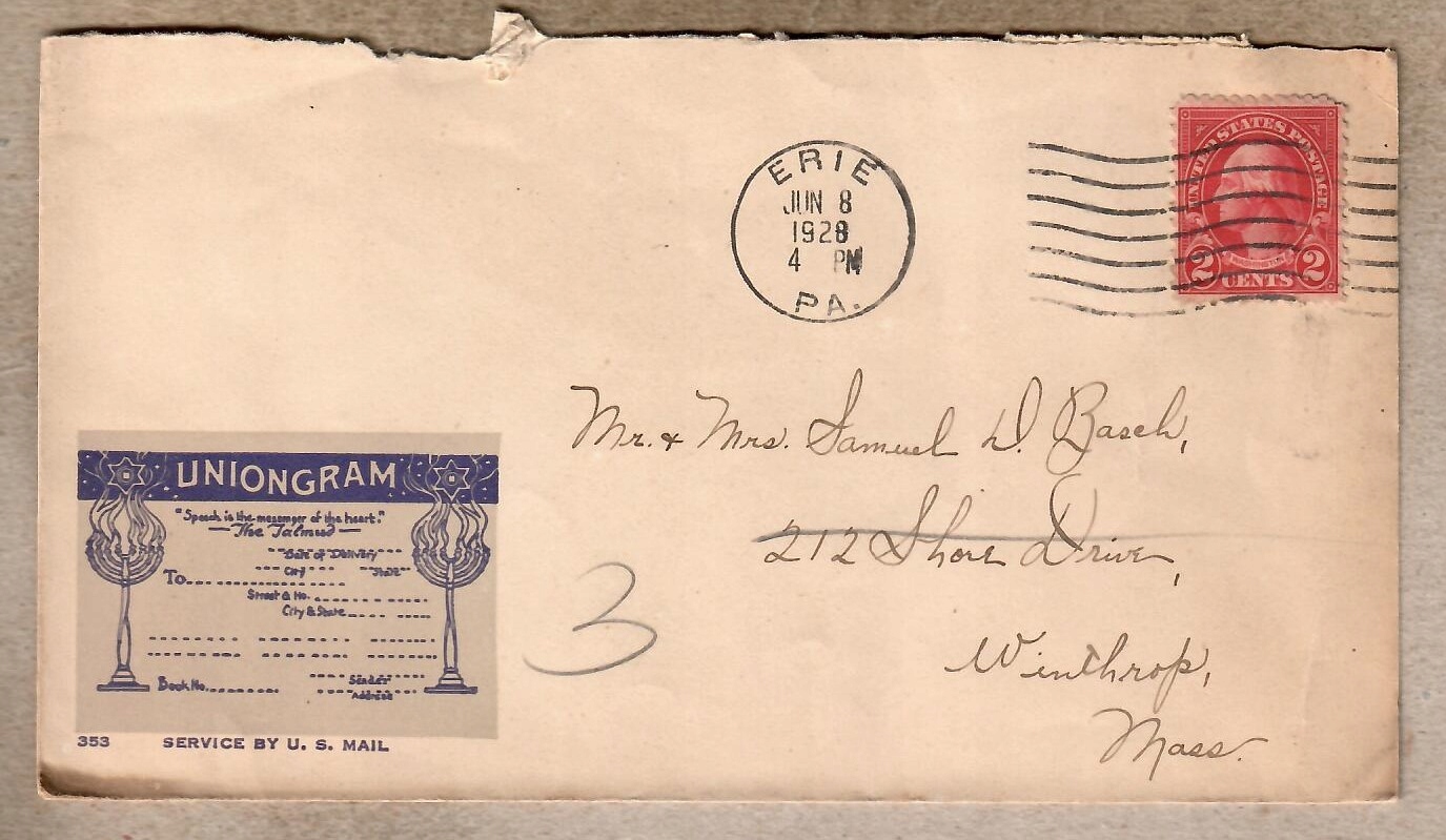 USA, 1928 r. koperta