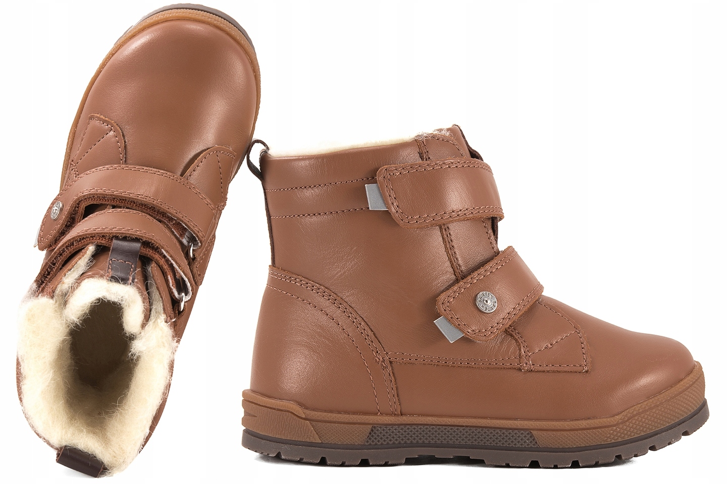 Bartek chłopięce kozaki wełniane ciepłe zimowe buty ze skóry 8630552 r. 27