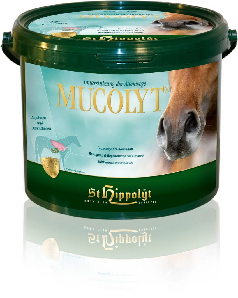 Doplněk stravy pro koně St.hippolyt Mucolyt pro podporu dýchacích cest 10 kg