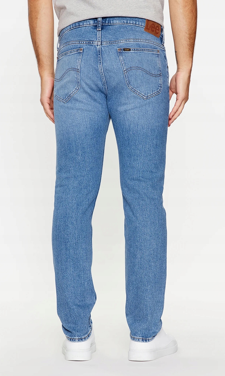 Lee RIDER SLIM Downtown DOPASOWANE SPODNIE JEANSOWE BLUE DżINS W31 L32 Model Rider