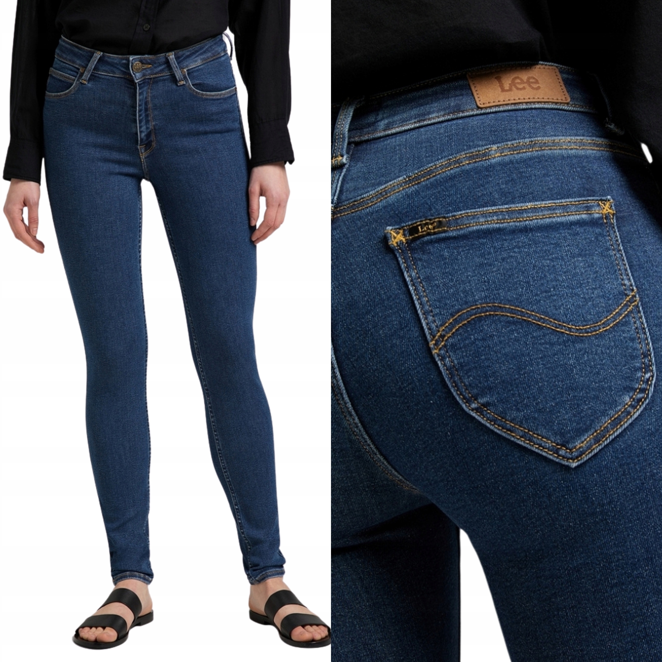 Lee kalhoty Jeans blue High Foreverfit_ W24 L31