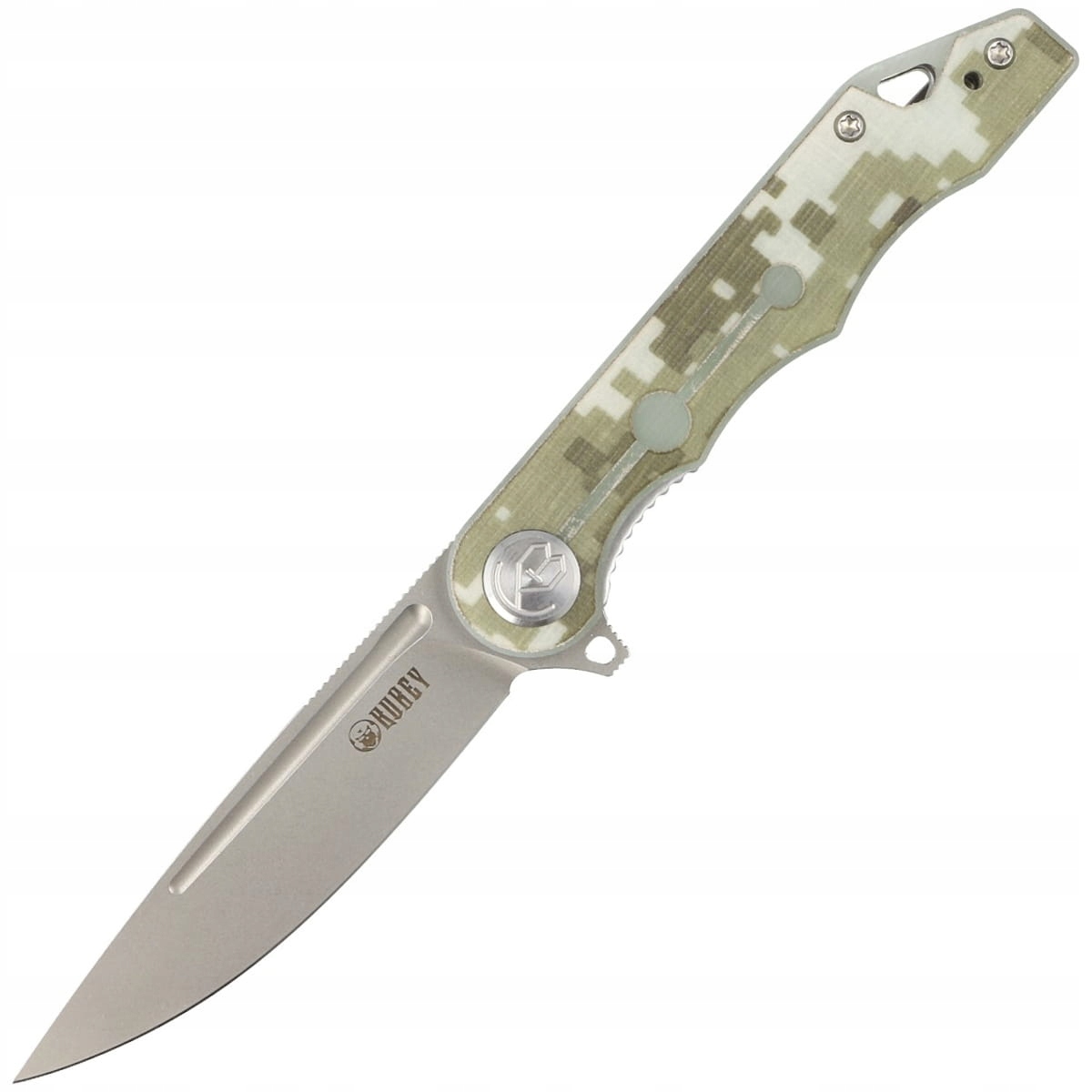 Nóż składany Kubey Knife Mizo Camo G10, Bead Blast AUS-10 (KU312E)