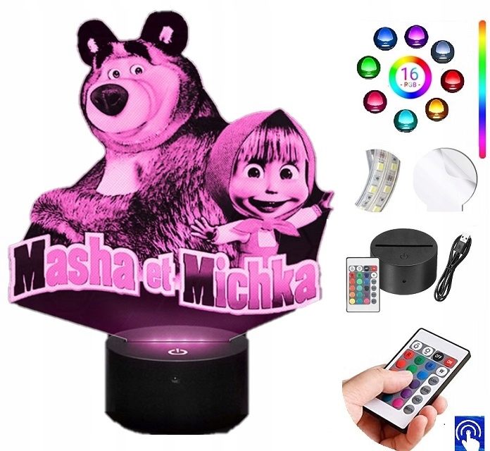 

Lampka na biurko Masza i Niedźwiedź 16 Led Plexido