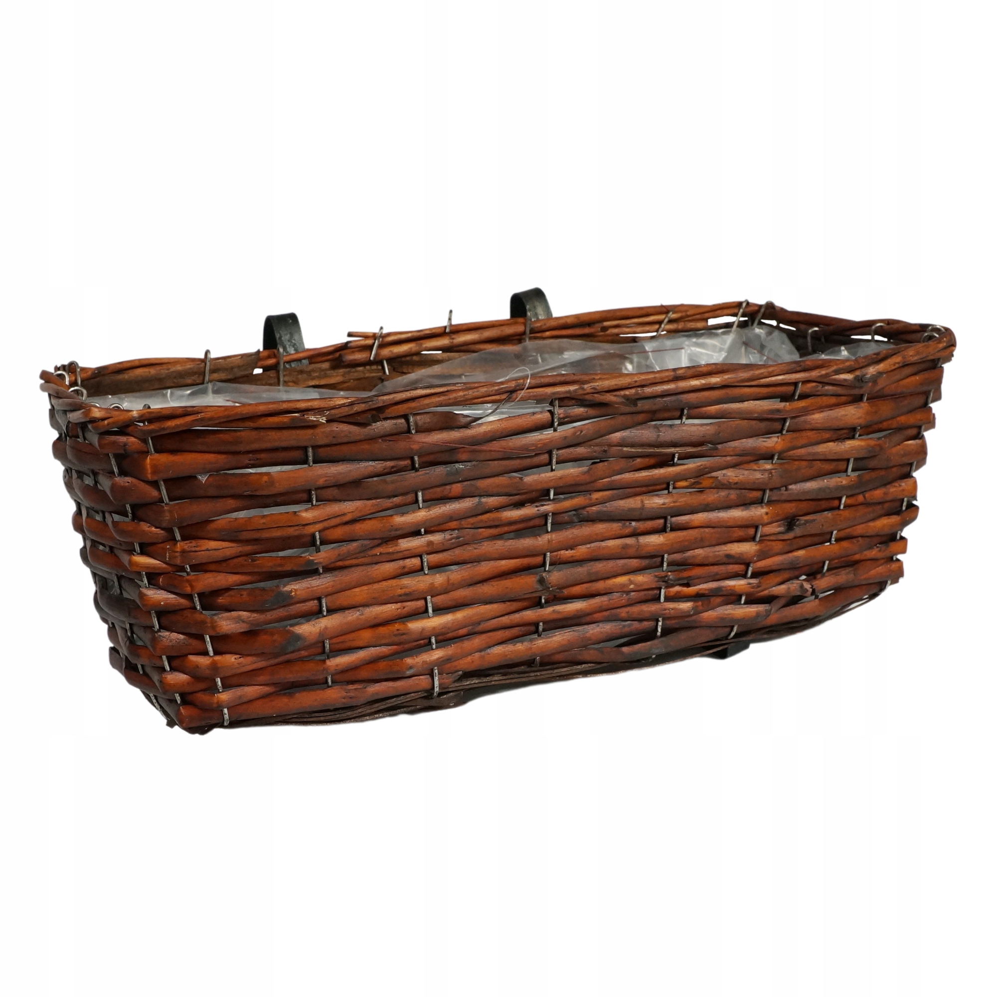 

Wiklinowa skrzynka balkonowa z uchwytami 43 cm