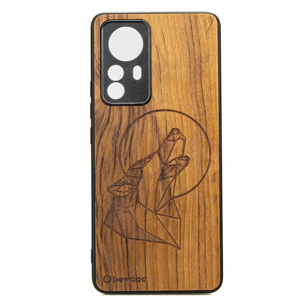 Dřevěné Pouzdro pro Xiaomi 12 Pro Wilk Imbuia