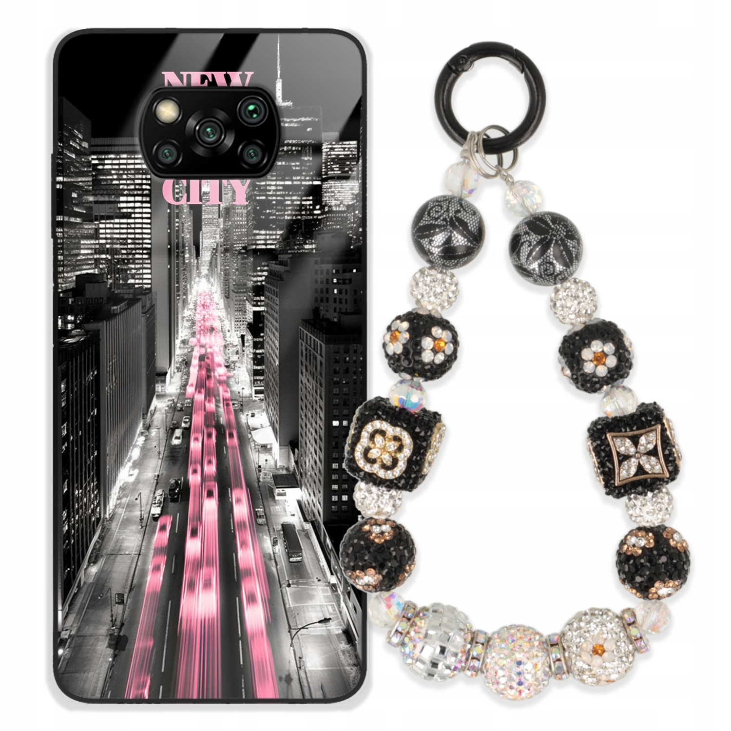 Puzdro Pre Xiaomi Poco X3 Pro Glass Kľúčenka Elegantné Prémiové Puzdro