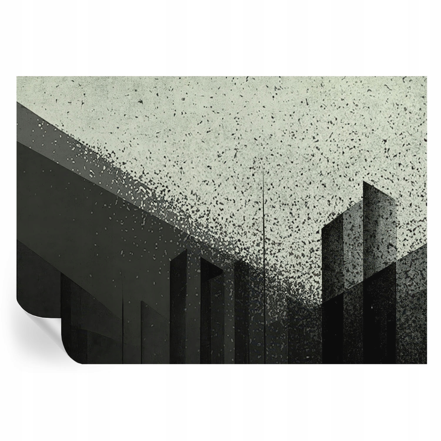 Tapeta Samolepicí nástěnná Dýha Efekt 3D Geometrie města 208 x 146 cm