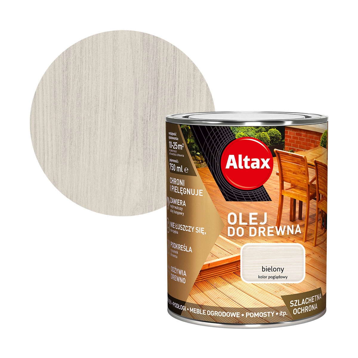 

Altax Olej Do Drewna 0,75L Bielony
