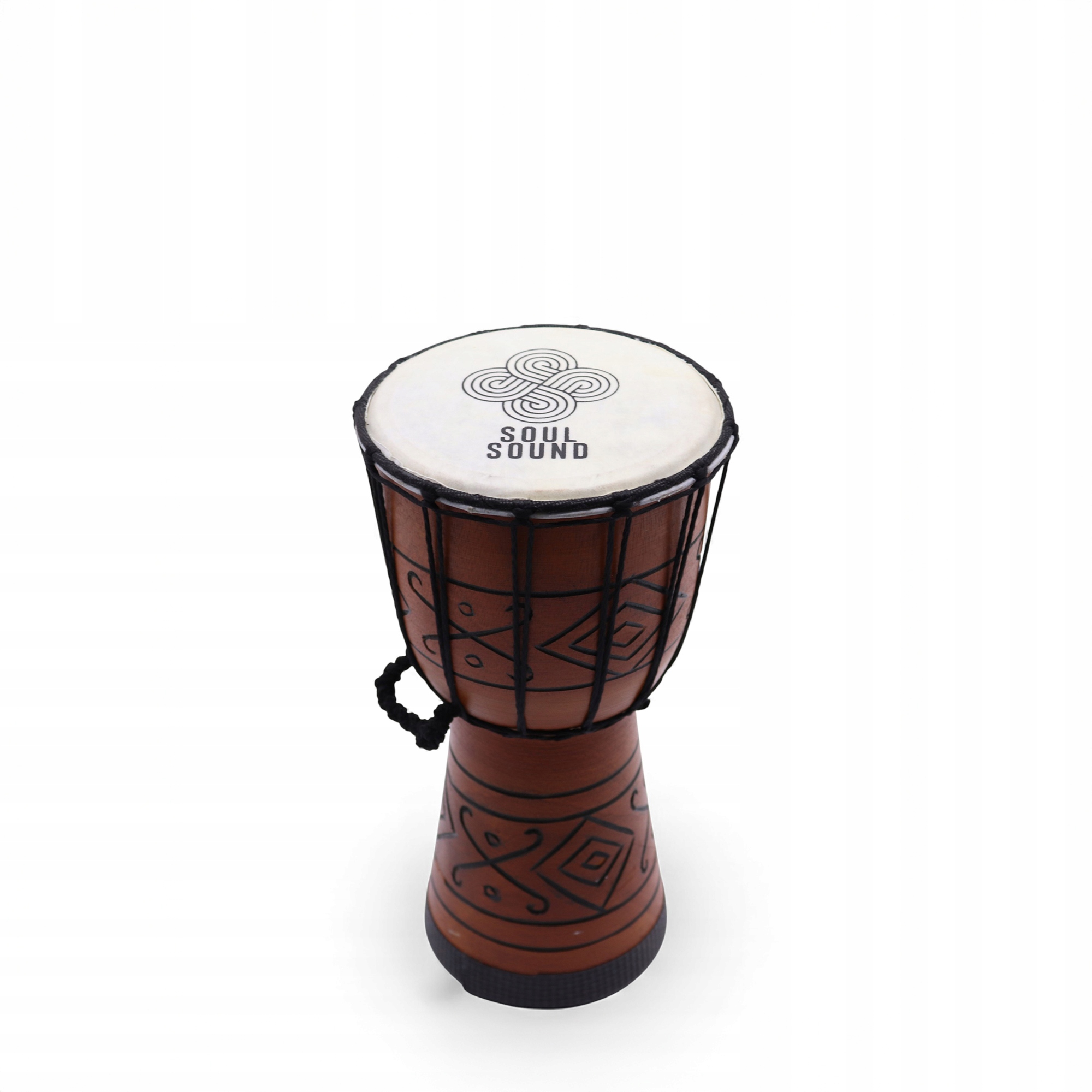 Mały Bęben Djembe Pro Dźwięk Duszy (niski) Rękodzieło 30 cm