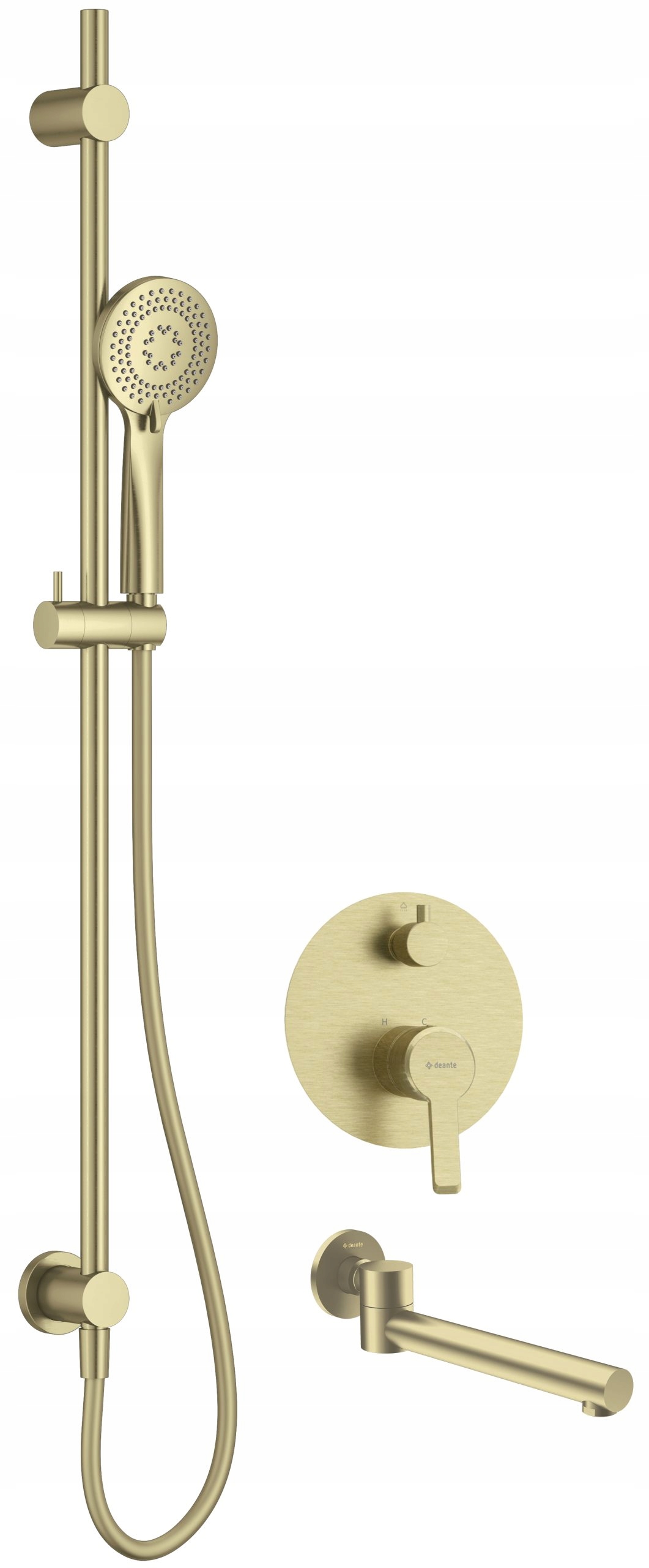 Deante Podomítkový sprchový set s vaňovým výtokom Nac R9QA