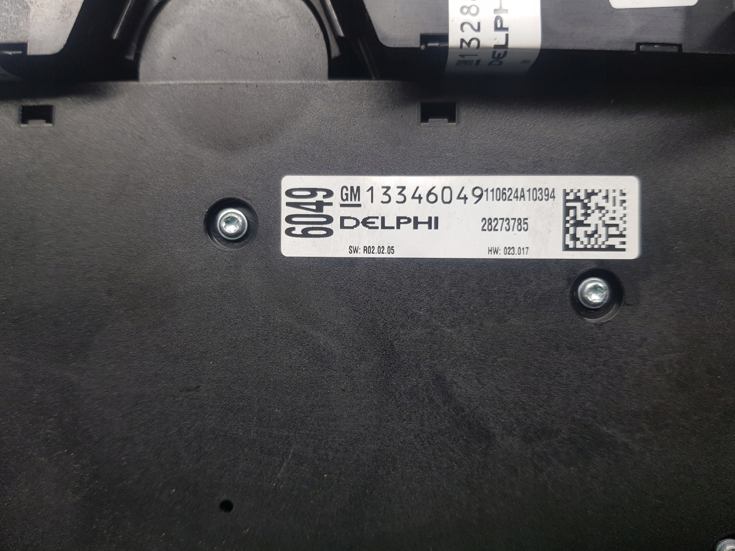 control panel RADIEM OPEL ASTRA J 13346049