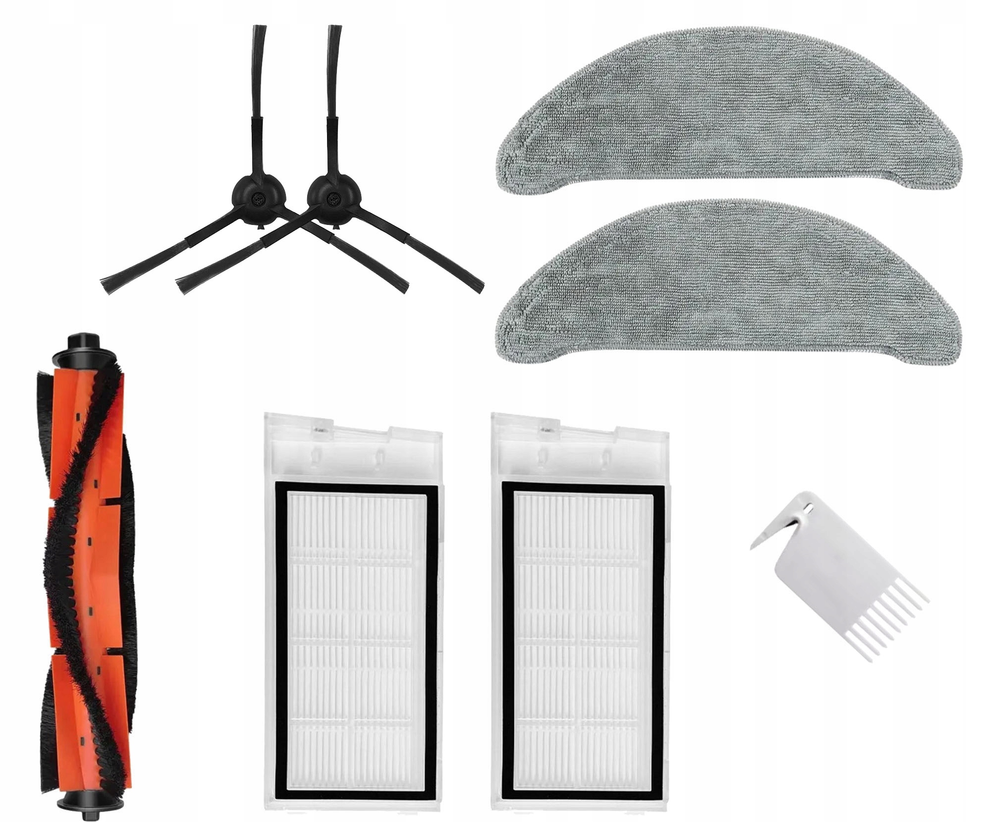 FILTRY SZCZOTKI MOPY do Xiaomi ROIDMI EVE PLUS, ZESTAW akcesoriów