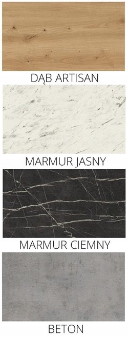 Regał industrialny Kalos Lift 120 Wernature dąb Głębokość mebla 45 cm