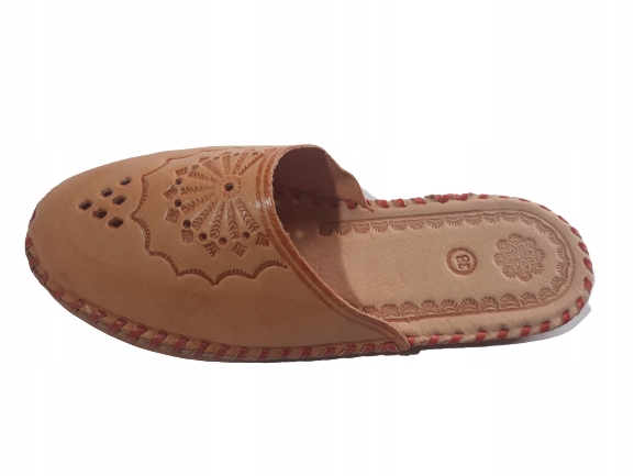 PANTOFLE SKÓRZANE DAMSKIE GÓRALSKIE ORYGINALNE*40* Długość wkładki 25.7 cm