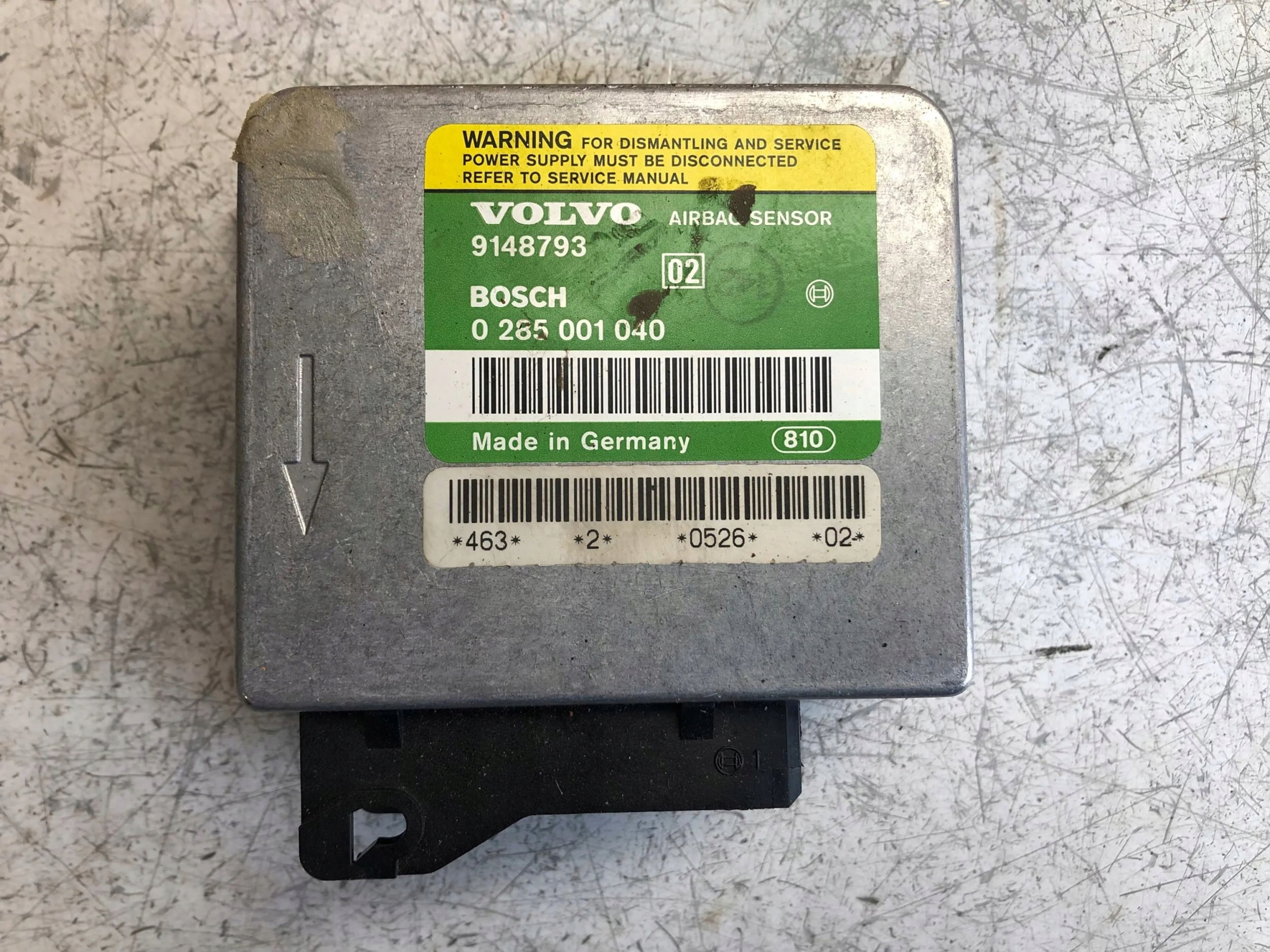 SENSOR module airbag VOLVO 960 9148793