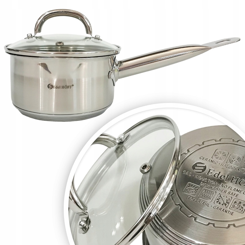 

Rondel z pokrywką Edel Hoff indukcja 14cm 1,1L