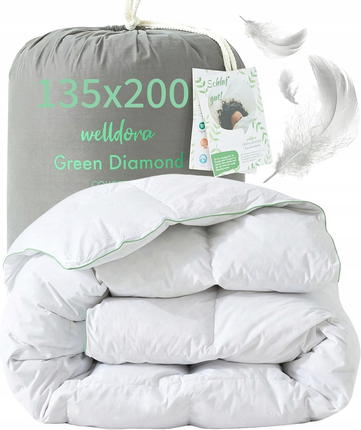 Celoroční Přikrývka Welldora Comfort Duvet Z Peří A Chmýří Lehká 135X200CM