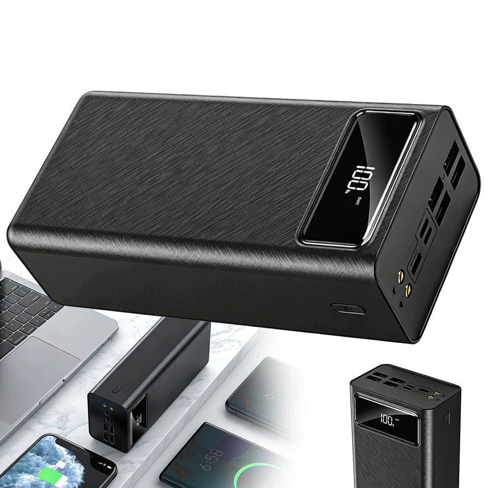 Powerbanka 50000MAH Led Usb-c Lightning 4XUSB Rychlé Nabíjení Zařízení