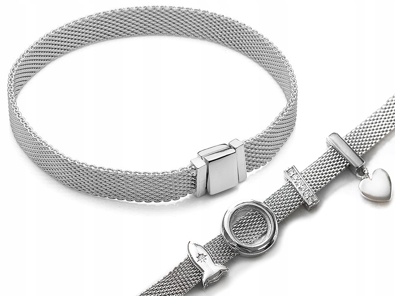 Srebrna Bransoletka pr. 925 Reflexions do Charms