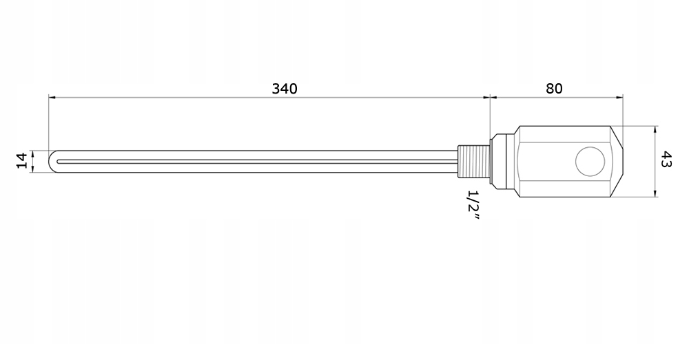 GRZAŁKA elektryczna grzejnika łazienkowego 1200W S Kod producenta 1200W satyna