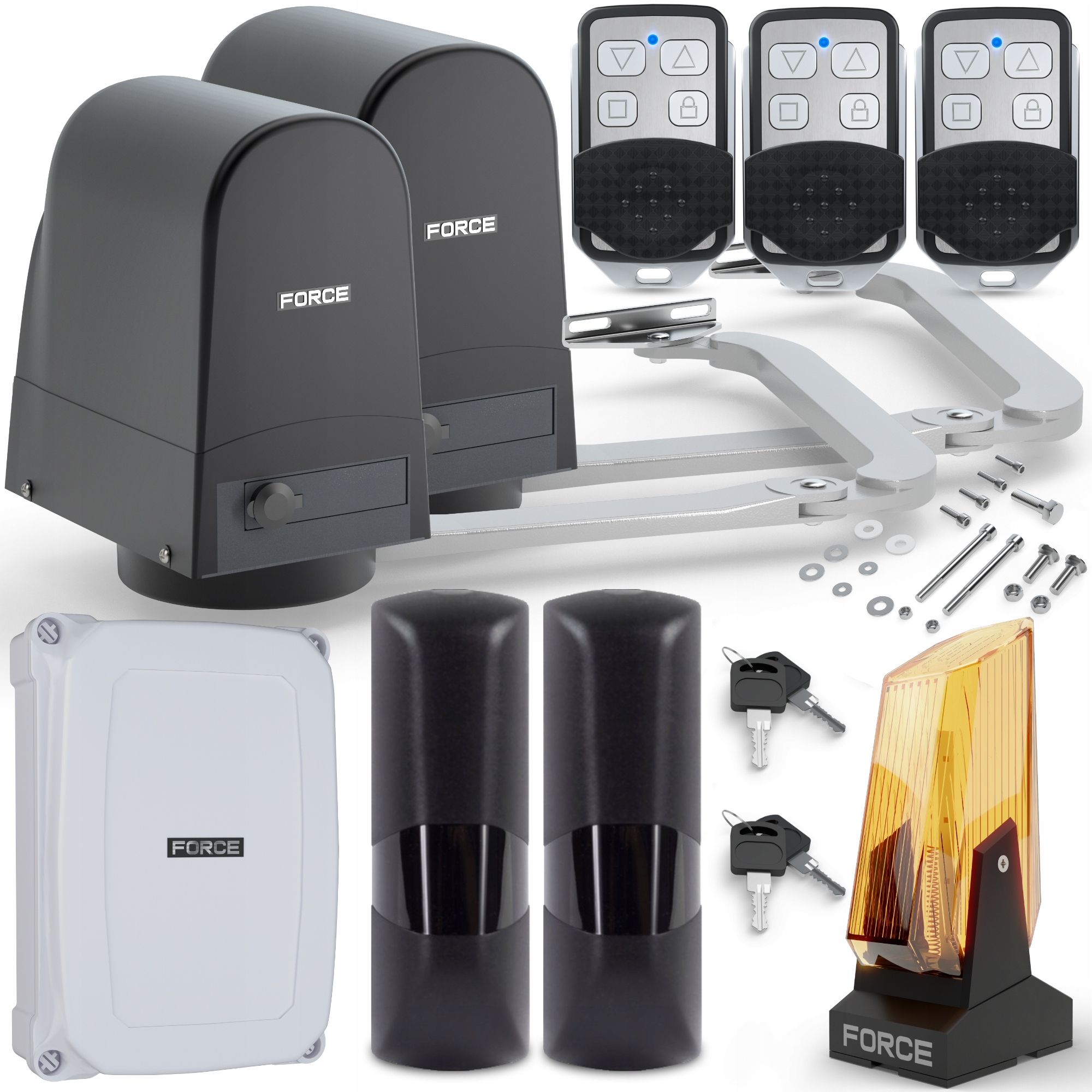 Sada Pro Křídlové Brány Force V300 Ls Do 3 M S Koncovkami