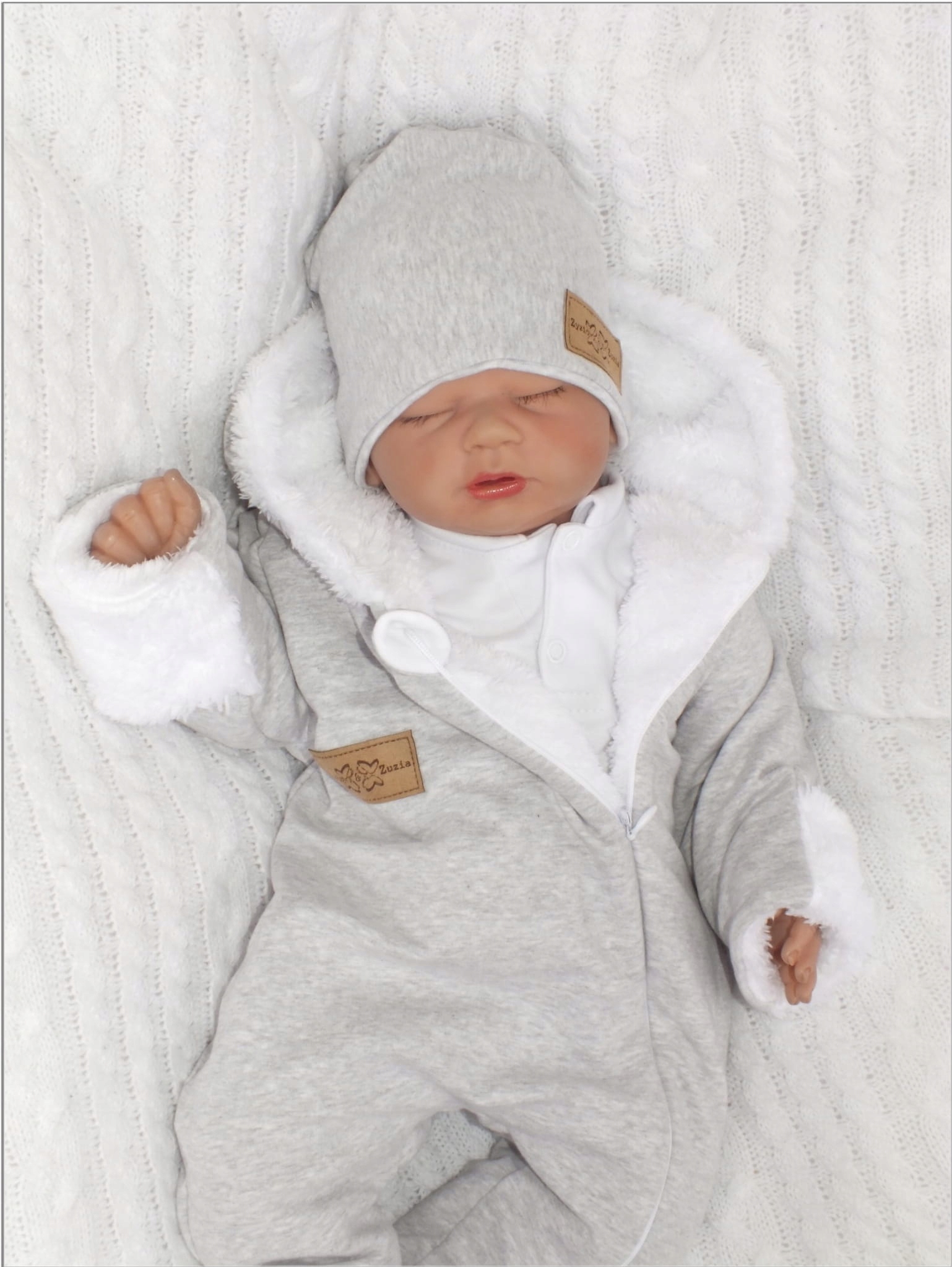 Ciepły kombinezon przejściowy niemowlęcy ciepły 68 Wiek dziecka 3 m +