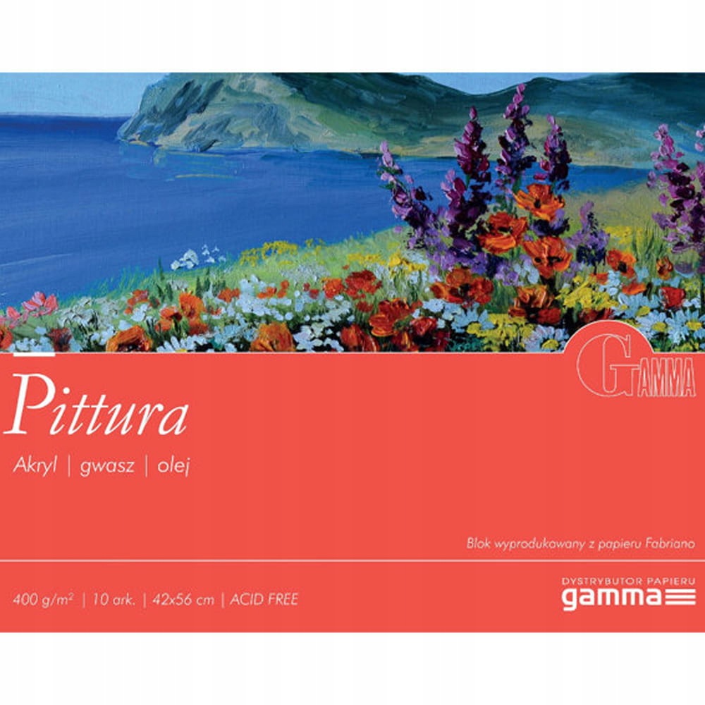 Blok do akrylu Gamma Fabriano Pittura 42 x 56 cm, 400 g, 10 ark.