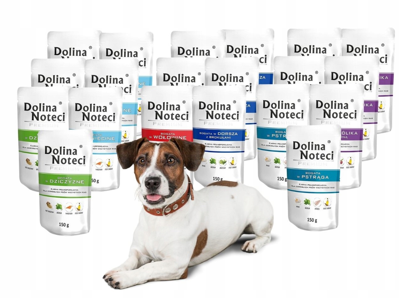 Levně Dolina Noteci Premium Vlhké krmivo mix chutí 20x150g bez drůbežího masa