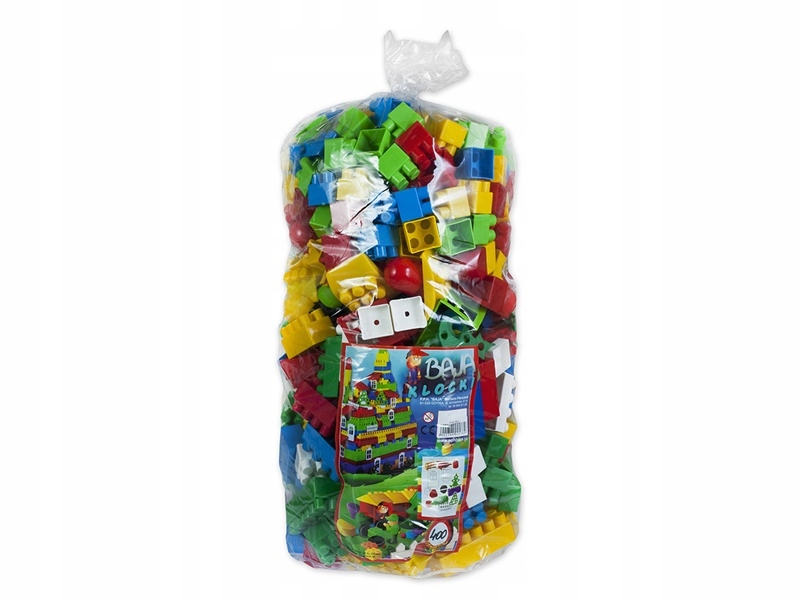 klocki konstrukcyjne BAJA 400 elementów worek