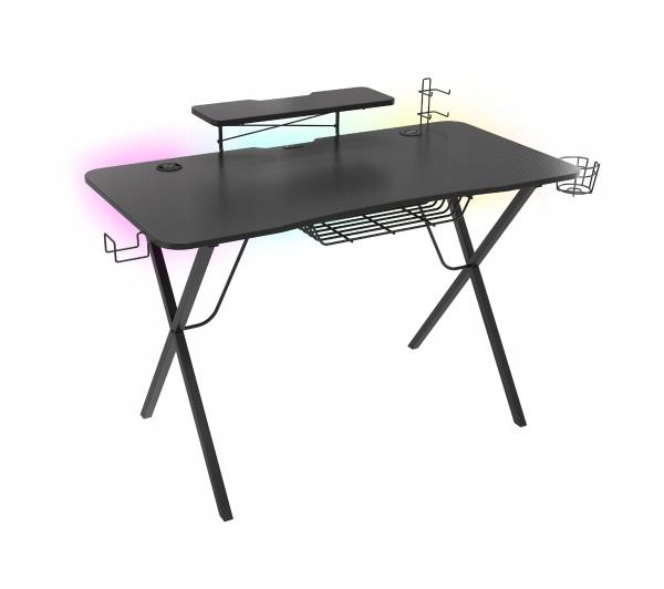 Biurko gamingowe Genesis HOLM 300 RGB dla Graczy Montaż meble do samodzielnego montażu