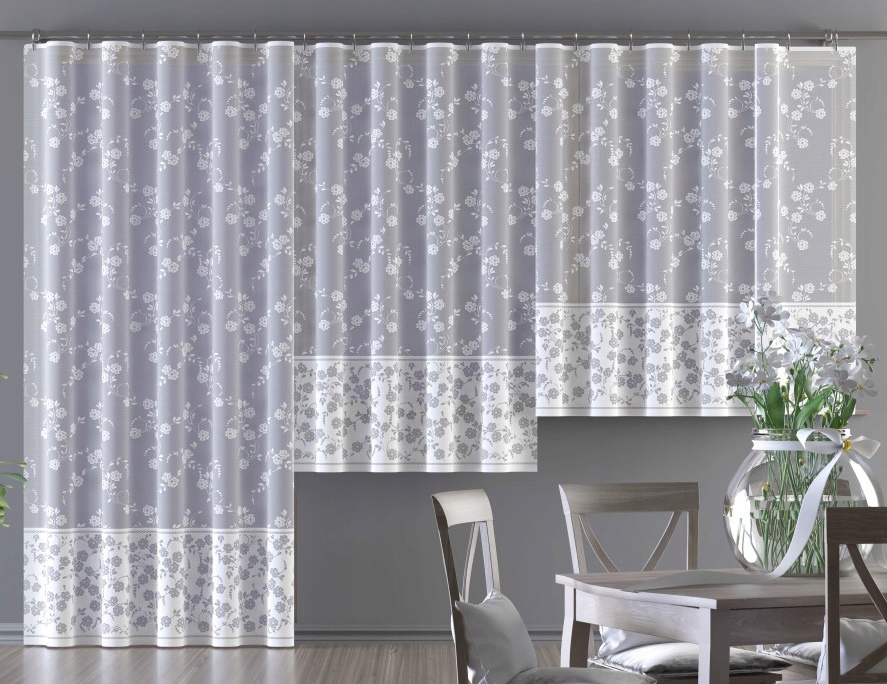 Mg Záclona 619/92 Bílá 500x180 cm Hotová S Páskou M