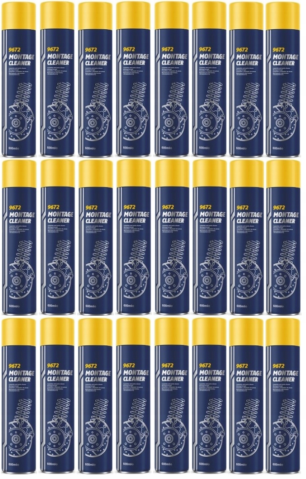 24X 24SZT MANNOL MONTAGE CLEANER ZMYWACZ DO HAMULCÓW TARCZ ZBIORCZE KARTON