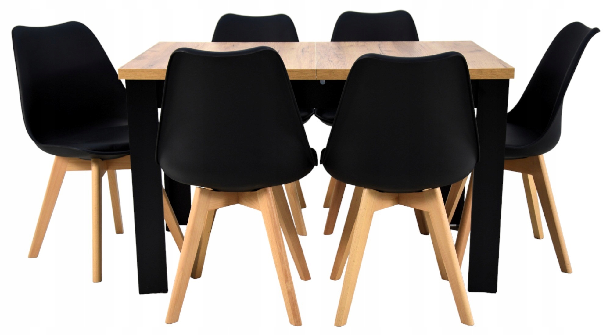 6x krzesło skandynawskie + stół rozkładany CRAFT Marka Ino-meble