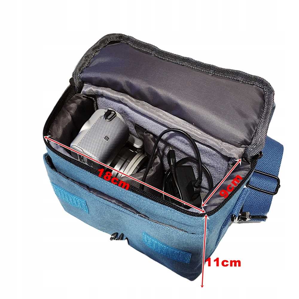 TORBA ETUI FUTERAŁ POKROWIEC na APARAT FOTO LUSTRZANKĘ i AKCESORIA Model 2001