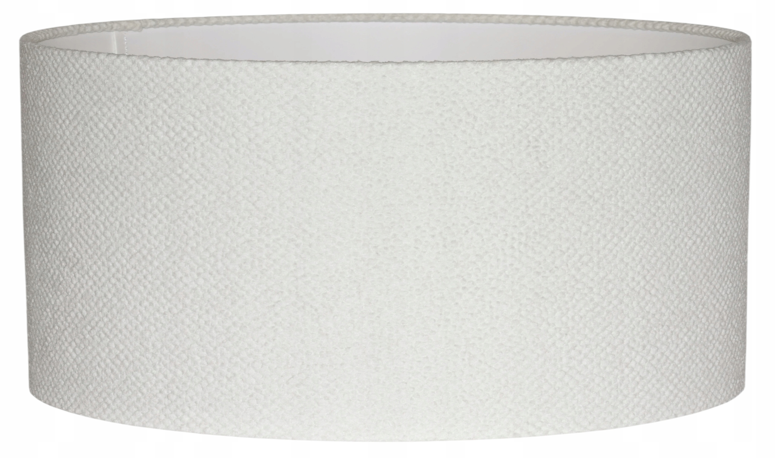 Stínidlo válec E27 bílé ⌀ 40 cm h20 Zavinovací okraje Arezzo