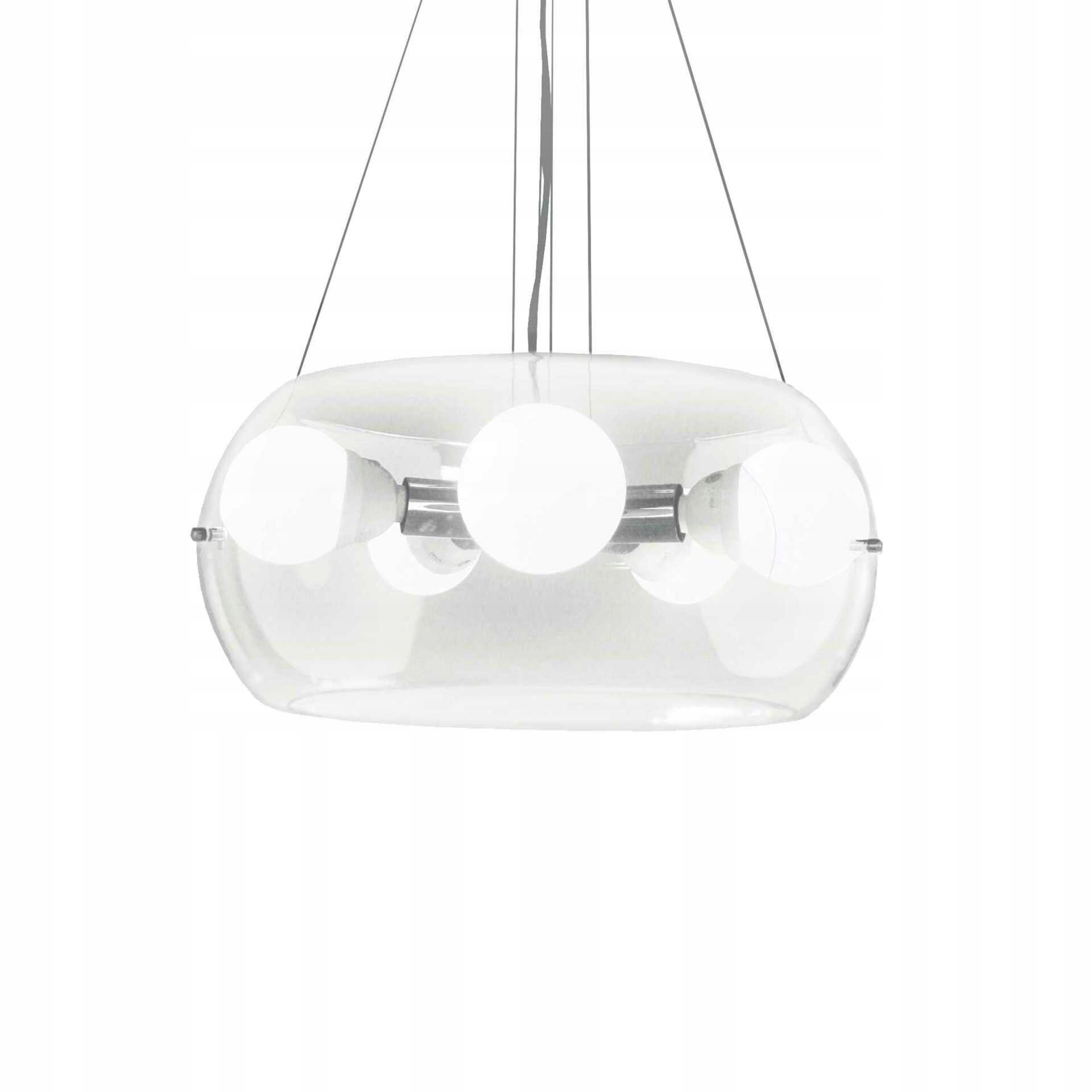 Závěsné svítidlo Ideal Lux AUDI-10 SP5 chrom/sklo 5xE27 485mm